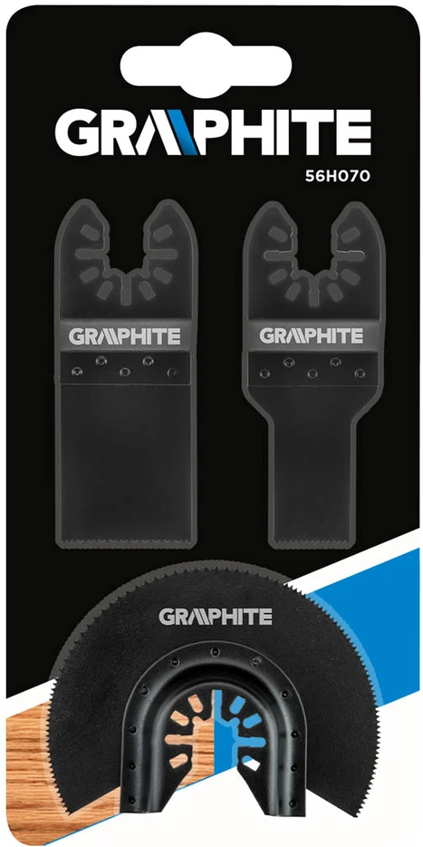 Graphite Rinkinys Pjūklo ašmenų rinkinys medienai, 3 vnt.