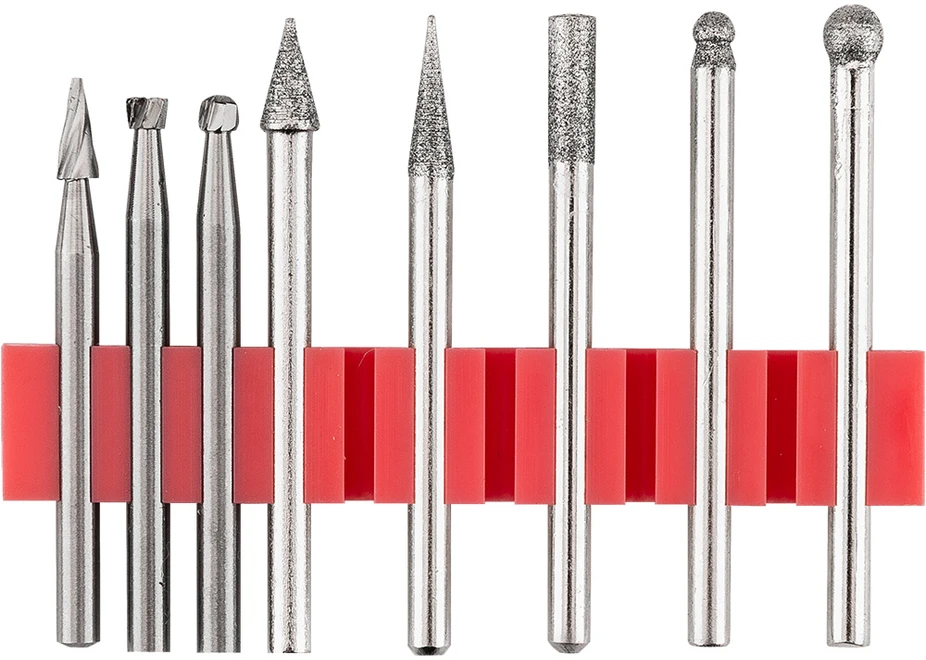 Graphite Rinkinys Deimantinių pjaustytuvų rinkinys mini šlifuokliui, 8 vnt.