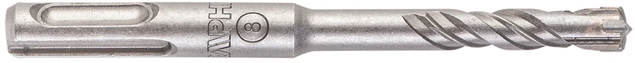 Wiertło SDS Plus gelžbetonio grąžtas 8 x 110 mm, keturių dalių