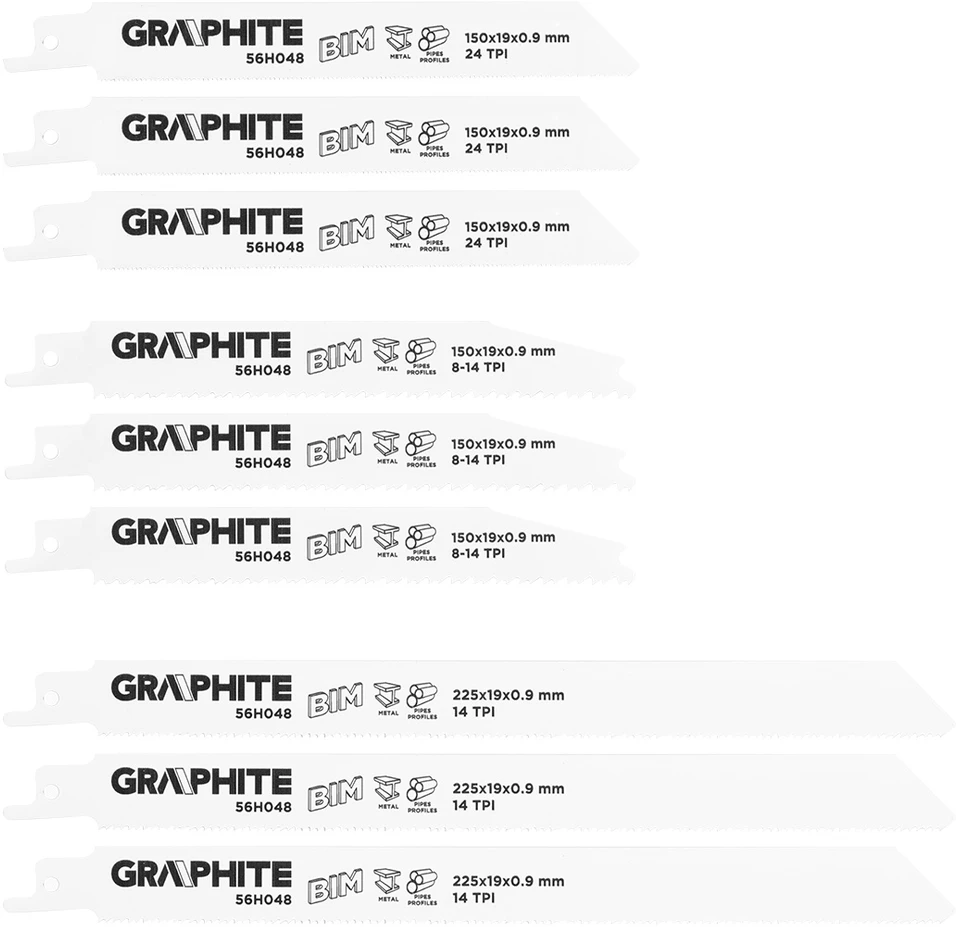 Pjūklelių komplektas pjūklui Graphite 56H048; 3 vnt.