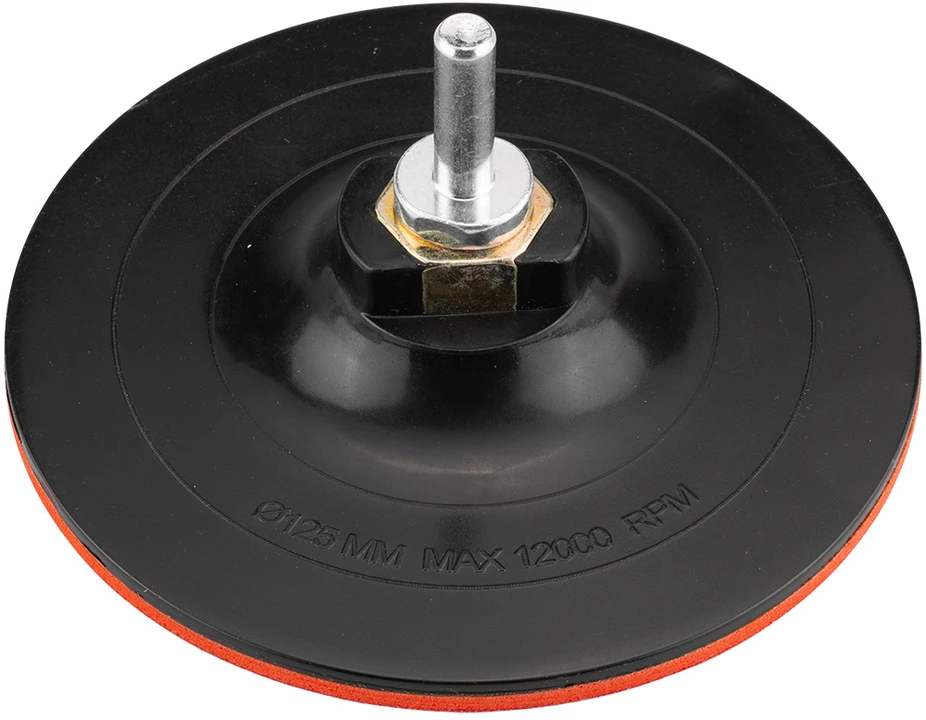 Graphite Tarcza Velcro ir kempinės tvirtinimo diskas 125 mm, 8 mm kotelis