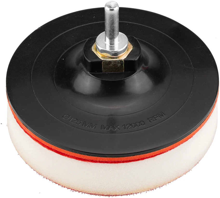 Graphite Tarcza Velcro ir kempinės tvirtinimo diskas 125 mm, 8 mm kotelis