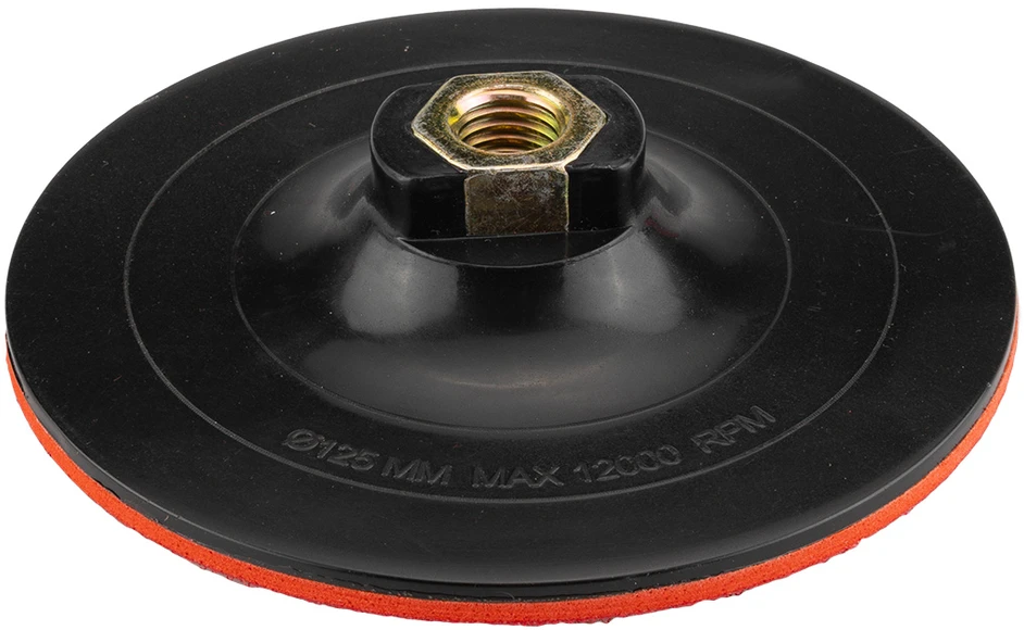 Graphite Tarcza Velcro ir kempinės tvirtinimo diskas 125 mm, 8 mm kotelis