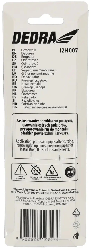 Dedra Gratownik 130 mm šerpetotojas