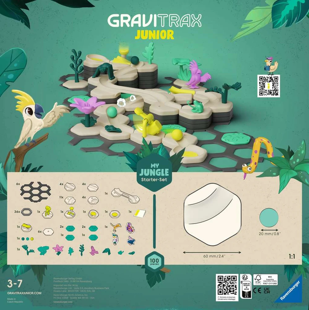 Ravensburger GraviTrax Junior Jungle Rinkinys Starter 27499
