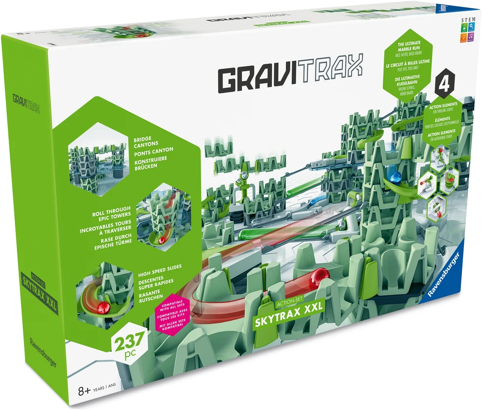 Ravensburger „Gravitrax“ – veiksmo rinkinys „Skytrax XXL“ (10925960)