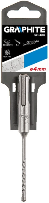 Wiertło Grąžtas betonui Graphite SDS+ 57H400, 4x110 mm