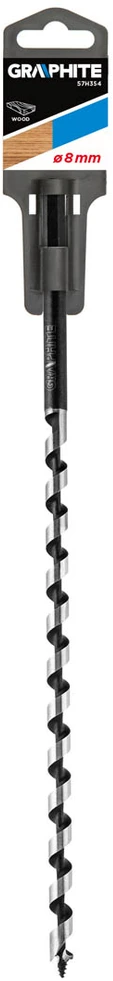 Wiertło Spiralinis grąžtas medienai Graphite 57H354, 8x250 mm