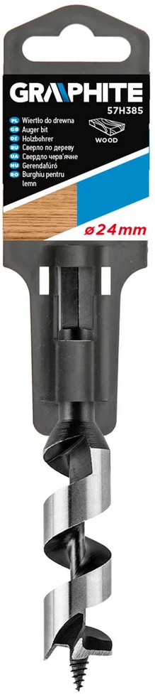 Wiertło Spiralinis medienos grąžtas, 24 x 151 mm (13 mm griebtuvas)