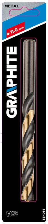 Wiertło HSS-CNC metalo grąžtas, 124°, „Pro-Tec“, 11,0 mm