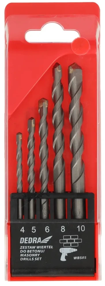 Grąžtas Dedra Grt rinkinys 456810mm