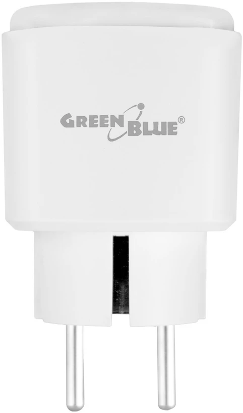 „GreenBlue“ nuotolinio valdymo „WiFi“ lizdas, „Android“ / „iOS“ / „Alexa“ / „Google Home“, laikmatis, vatmetras, maks. 16 A / 3840 W, GB735 W