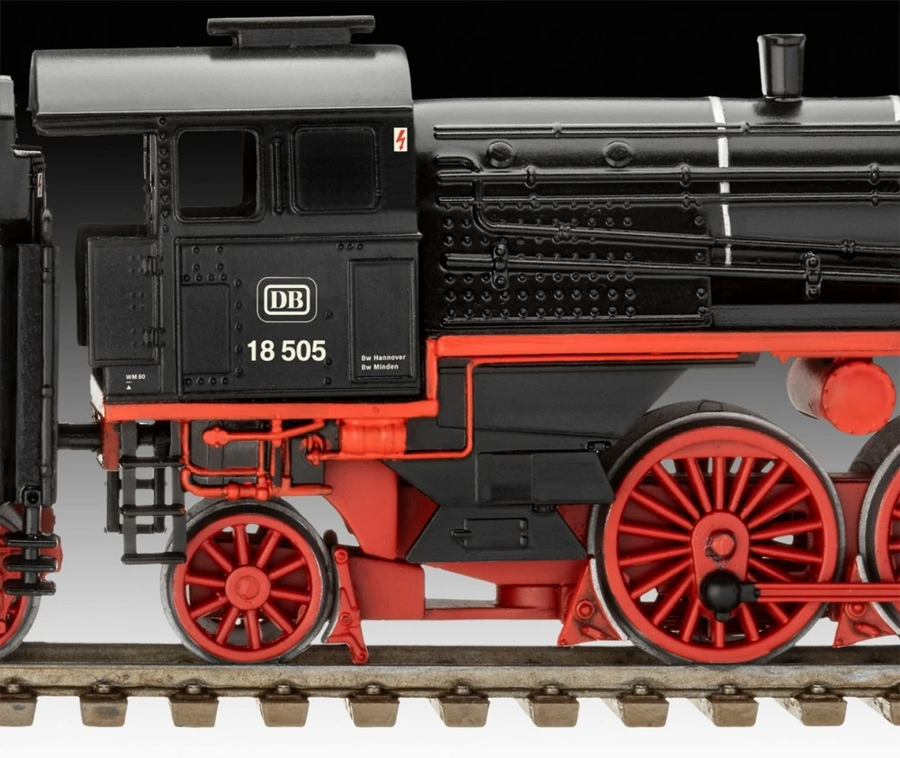 Revell BR 18 505 ekspresinis garvežys su tenderiu 1/87 (H0)