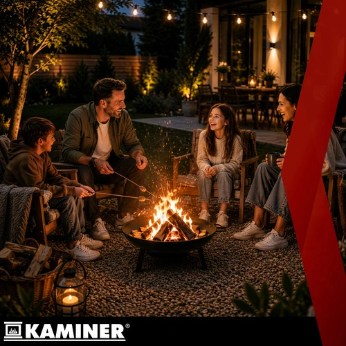 Tripod garden grill 167x58cm Kaminer