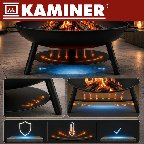 Tripod garden grill 167x58cm Kaminer