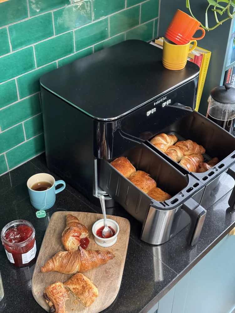 Gruzdintuvė Instant „Airfryer“, „Vortex“ 11 l. 70/30 Split AF EU, nerūdijančio plieno / juodos spalvos, 140-0003-01-EU