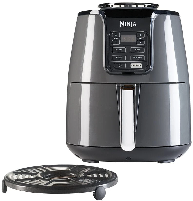 Ninja Kitchen Karšto oro gruzdintuvė AF100EU, 1550 W, 3.8 L, juodos ir sidabrinės spalvos