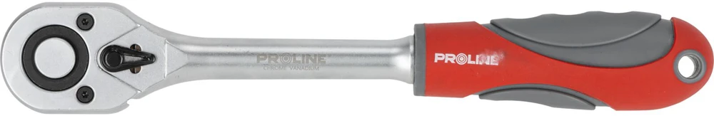 Grzechotka 1/2" terkšlės įtempiklis, 45 dantys, ilgis 255 mm, 2 dalių rankena, „Proline“