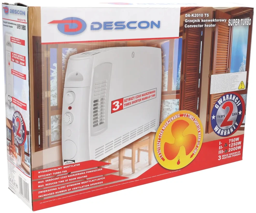 Descon Konvektorinis ildytuvas Super Turbo