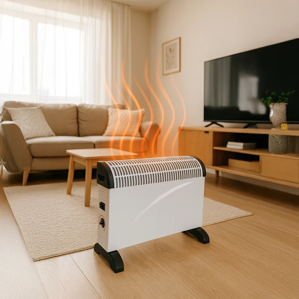 Grzejnik Elektrinis konvekcinis šildytuvas 2000 W energiją taupantis termostatas