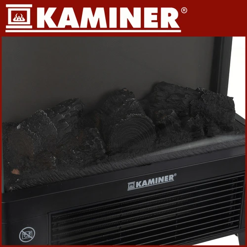 Elektrinis židinys KAMINER EMBEGO 2000W su liepsnos efektu