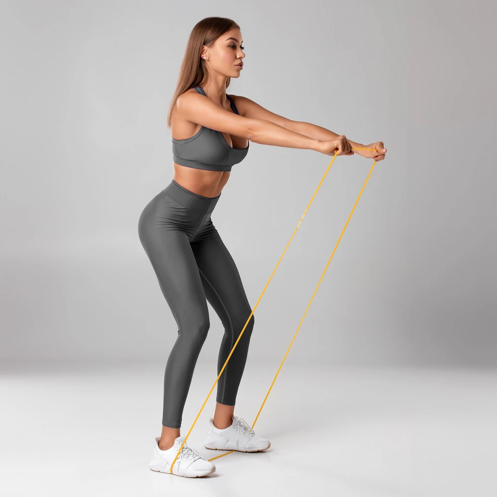 Latekso mankštos juosta - Power Band PL-3, juoda 16-32 kg REBEL ACTIVE