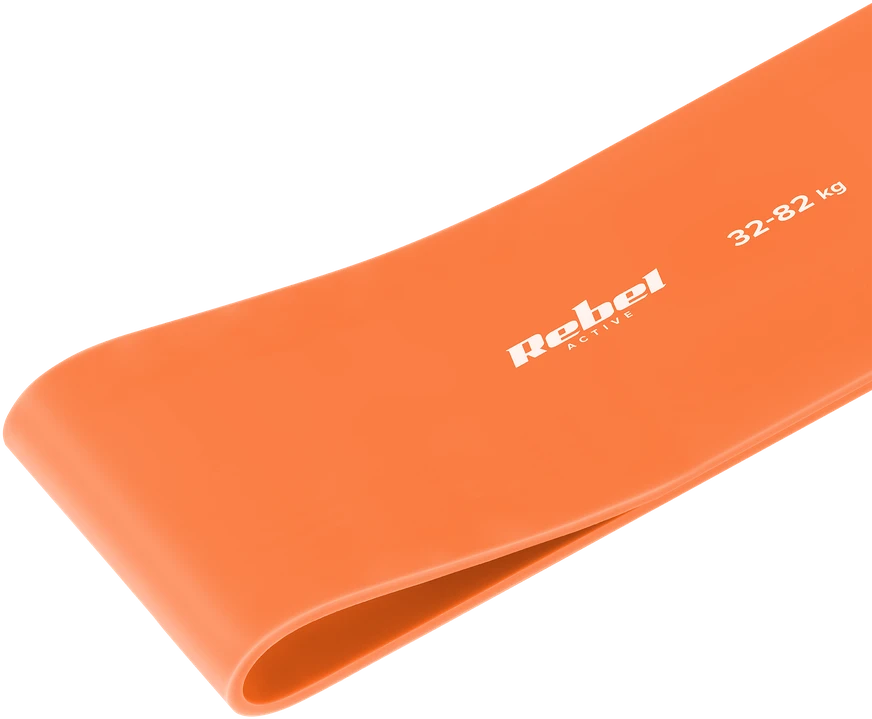 Latekso mankštos juosta - Power Band PL-7, oranžinė 32-82 kg REBEL ACTIVE
