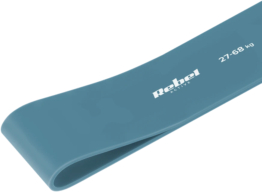 Latekso mankštos juosta - Power Band PL-6, mėlyna 27-68 kg REBEL ACTIVE