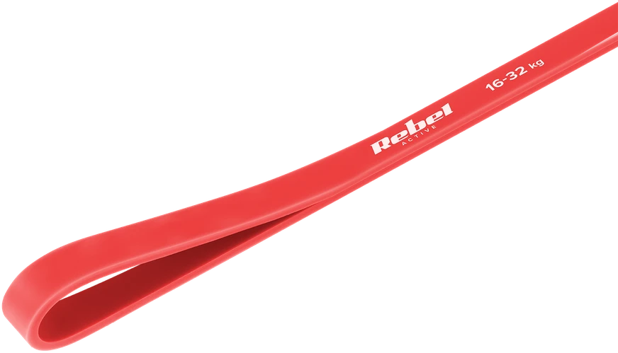 Latekso mankštos juosta - Power Band PL-2, raudona 6-14 kg REBEL ACTIVE