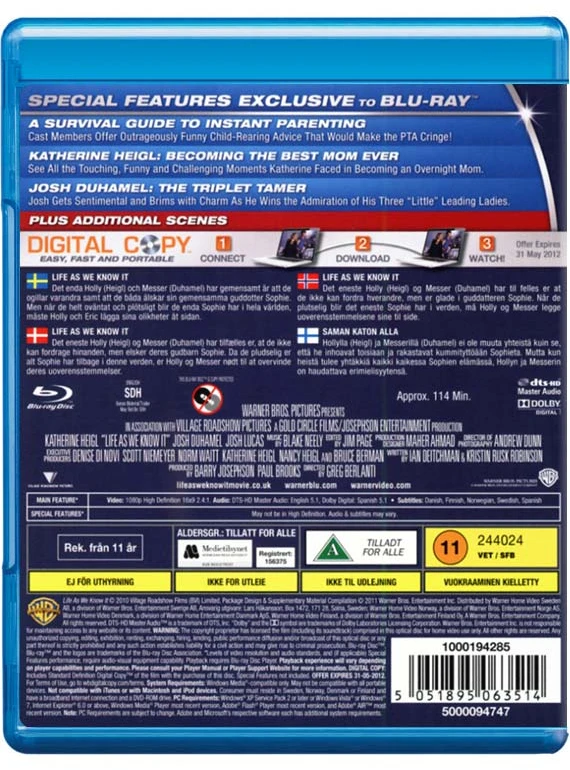 Gyvenimas, kokį mes jį žinome (Blu-Ray)