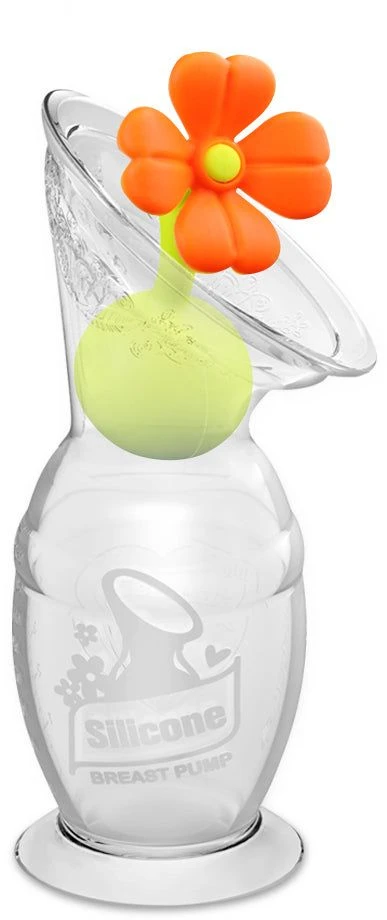 „Haakaa“ – 2 kartos silikoninis krūties pompos ir žiedo kamštelio rinkinys – 100 ml