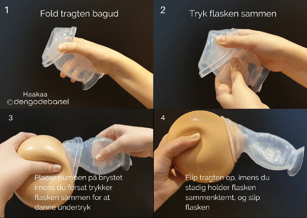 „Haakaa“ – 2 kartos silikoninis krūties pompos ir žiedo kamštelio rinkinys – 100 ml
