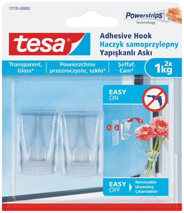 Haczyki Dekoratyviniai kabliukai 2 vnt. iki 1kg (+4 vnt.) (77735-00007-00)