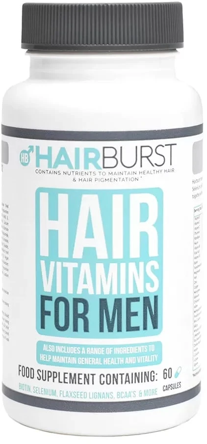 „Hairburst“ – vyriški vitaminai, 1 mėnesio atsargos