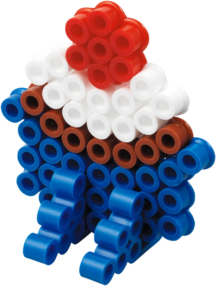 Hama Beads Hama - Maxi karoliukai - 600 karoliukų ir 1 perforuota lenta dėžutėje - Vaisiai (8740)
