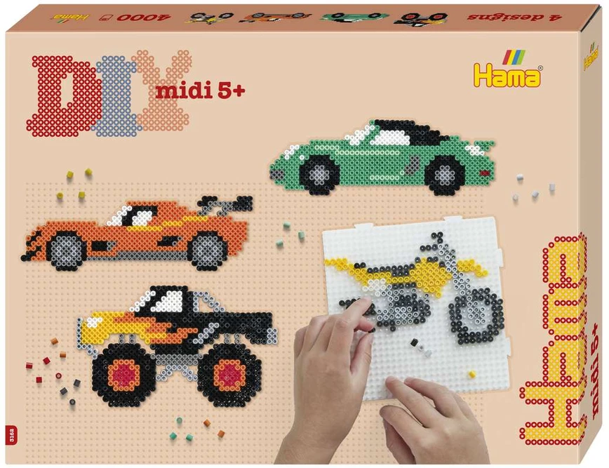 Hama Beads Hama - Midi dovanų dėžutės formos mašinėlės - (383162)