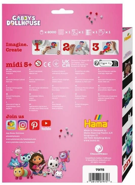 Hama Beadsgabbys Dollhouse Hama pakabinama dėžutė katėms, namelis gabi