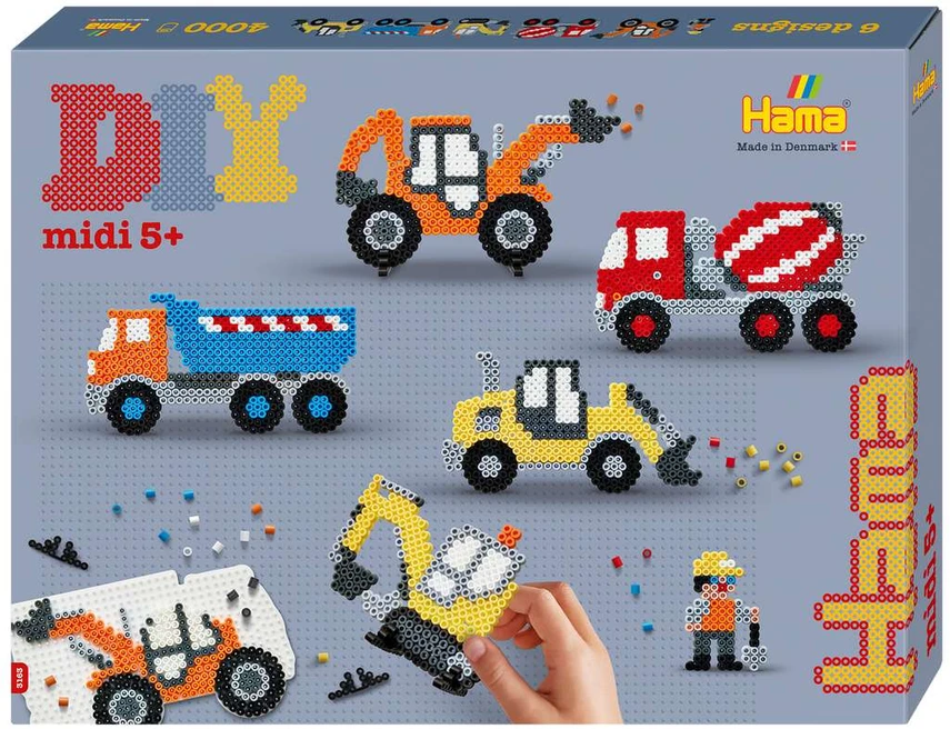 Hama - Midi dovanų dėžutė statybinėms mašinoms (383163)