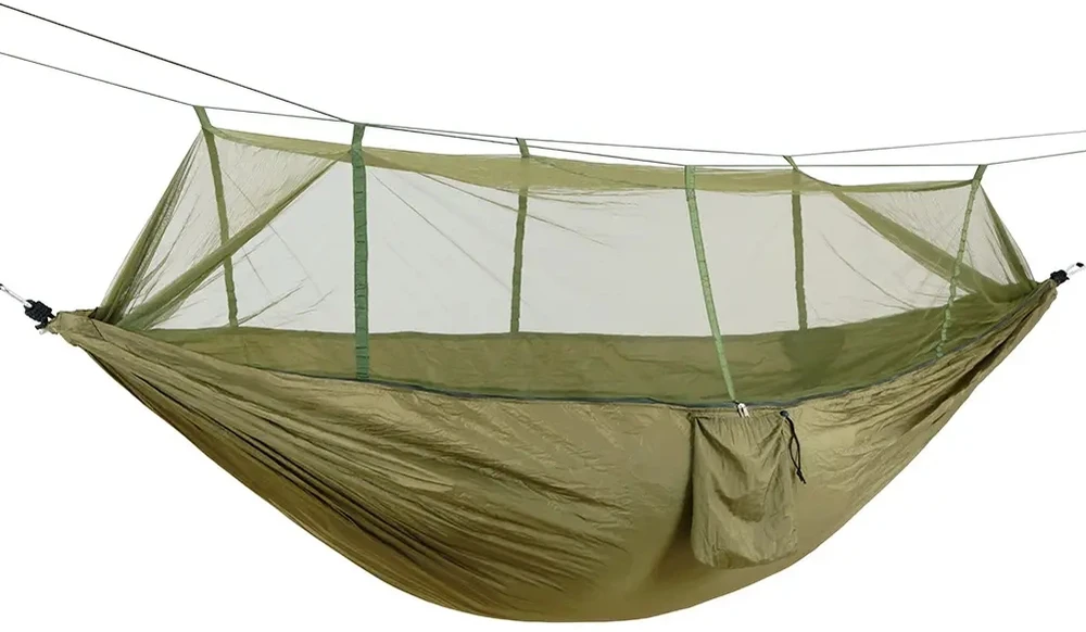 Dedra Hamakas 330x140cm su tinkleliu nuo uodų