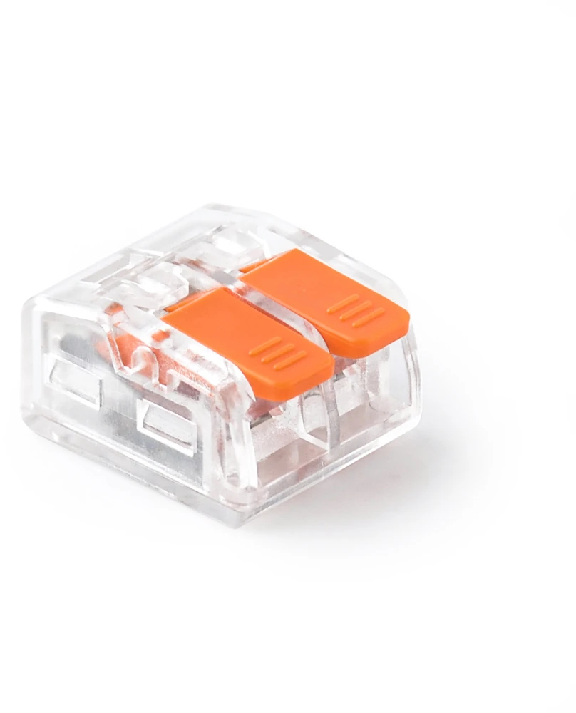 Plastrol Komplektas 5 vnt. greitųjų jungčių su svirtelėmis visų tipų laidams: sz-2d; 24a; 450v; lankstus laidas 0,2–1,5 mm², standus laidas 0,2–2,5 mm²