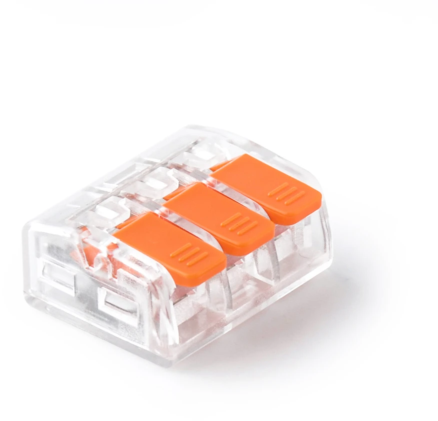 Plastrol Komplektas 5 vnt. greitųjų jungčių su svirtimis visų tipų laidams: sz-3d; 24a; 450v; lankstusis laidas 0,2–1,5 mm², standusis laidas 0,2–2,5 mm²