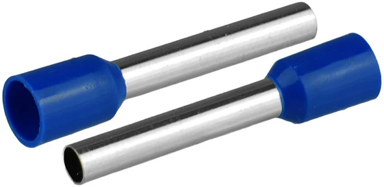 Plastrol Įvorinė izoliuota antgalė laidams 1x4mm2; įvorės ilgis 25,5mm mėlyna 50 vnt.