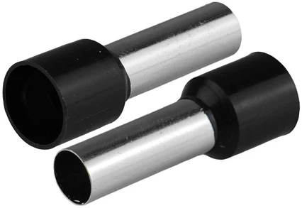 Plastrol Įvorinė izoliuota antgalė laidams 1x16mm2; įvorės ilgis 28,2 mm juoda 50 vnt.