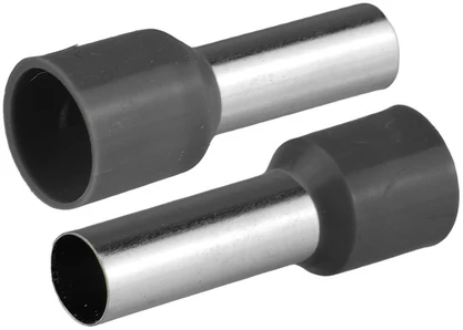 HAND Įvorinė izoliuota antgalė laidams 1x16mm2; įvorės ilgis 28,2 mm, pilka, 20 vnt.