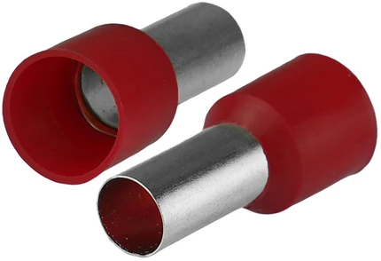 Plastrol Izoliuota įvorės antgalė laidams 1x16mm2; įvorės ilgis 22,2mm raudona 50 vnt.