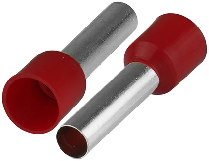 Plastrol Įvorinė izoliuota antgalė laidams 1x10mm2; įvorės ilgis 27,5mm raudona 20 vnt.