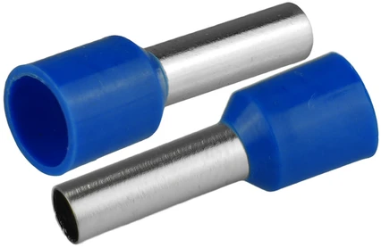 Plastrol Įvorinė izoliuota antgalė laidams 1x6mm2; įvorės ilgis 20mm mėlyna 50 vnt.