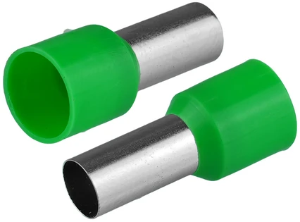 HAND Įvorės galvutė izoliuota laidams 1x16mm2; įvorės ilgis 22,2 mm žalia 20 vnt.