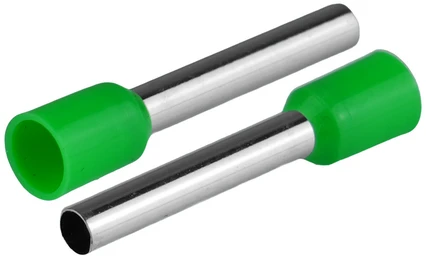 Plastrol Įvorinė izoliuota antgalė laidams 1x4mm2; įvorės ilgis 25,5mm žalia 20 vnt.
