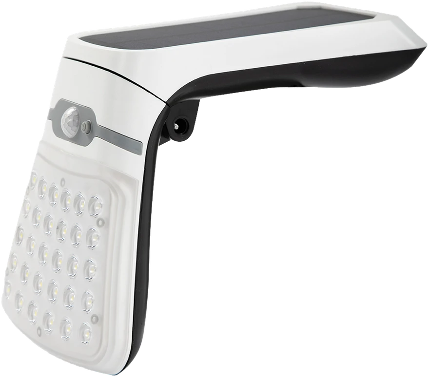 Plastrol Lampa ścienna składana solarna czujnik ruchu i zmierzchu; 4,5w; 430lm; 6000k + 30xled smd – ip44